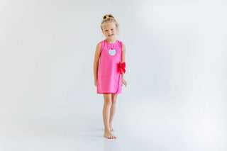 Wilma Faux Wrap Dress - Apple