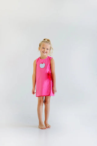 Wilma Faux Wrap Dress - Apple
