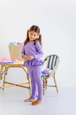 Mitzy Sue Slacks (Quilted) - Palisades Purple