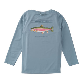 *PRE-ORDER* Boys Pro Performance Long-sleeve T-shirt - Rainbow Trout