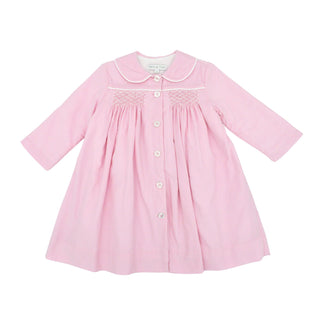 Corduroy Smocked Dress Coat