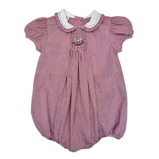 Girls Elephant Smocked Bubble