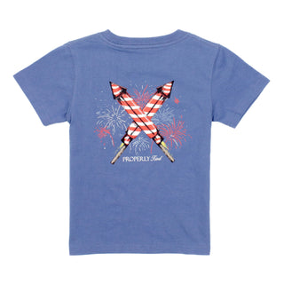 Boys Short Sleeve Signature T-shirt - Firecracker