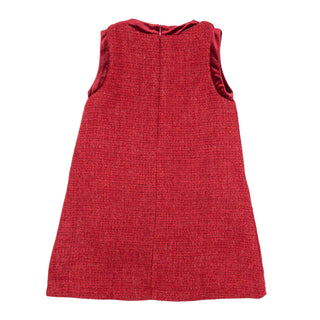 Sleeveless Macy Dress (Tweed) - Red