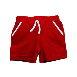 *PRE-ORDER*  Knit Pocket Shorts - Red