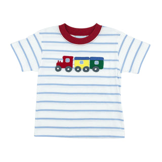 Boy T-shirt with Hand-applique - Train