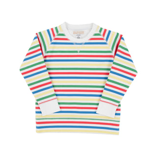 Cassidy Comfy Crewneck - Portland Sealife Stripe