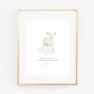 Scripture Print - John 1:29 Lamb