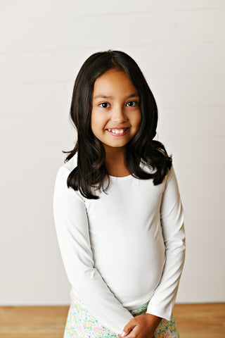 Ruched Top - White