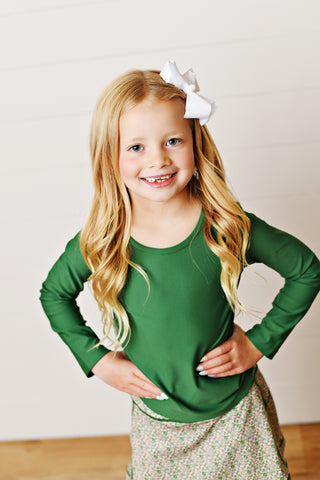 Ruched Top - Olive