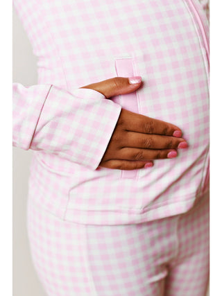 Active Jacket - Pink Gingham