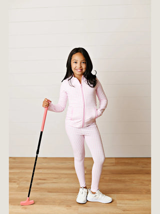 Active Jacket - Pink Gingham