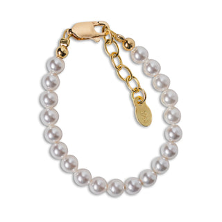 Audrey - 14K Gold-Plated Pearl Bracelet