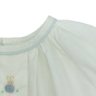 Boy Hanan Daygown with Bunny Hand-embroidery