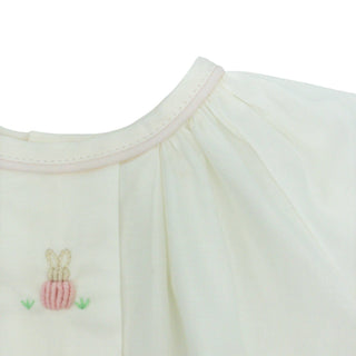 Girl Hanan Daygown with Bunny Hand-embroidery