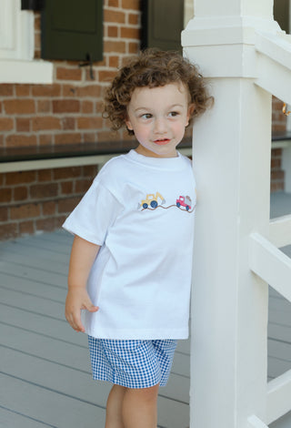 Boys Short Set with Embroidery - Lil Diggers