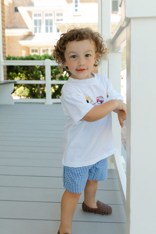 Boys Short Set with Embroidery - Lil Diggers
