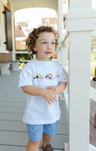 Boys Short Set with Embroidery - Lil Diggers
