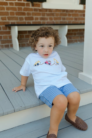 Boys Short Set with Embroidery - Lil Diggers