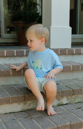 Boys Short Set with Applique - Ele-Fun Times