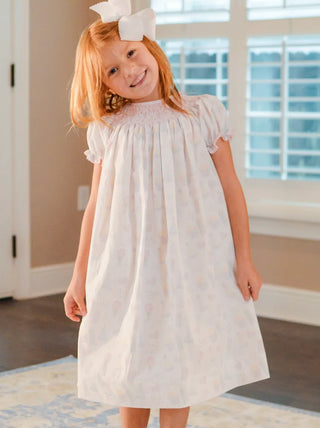 Birthday Print Bishop Dress