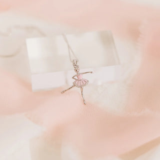 Gold Plated Necklace with Ballet Dancer Charm