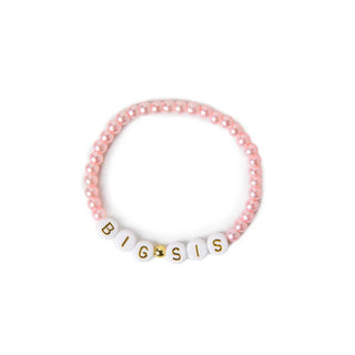 Big Sis Bead Bracelet - Pink