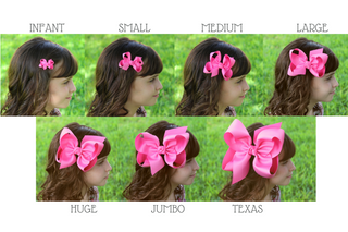 Grosgrain Double Knot Hair Bow - Lemonade