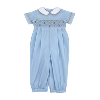 Brandon Pumpkin Smocked Romper