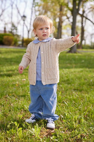 Banded Pant (Corduroy) - Stormy Blue