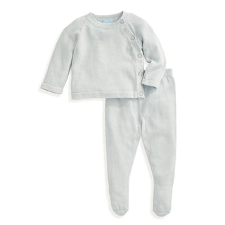 Boys Mercerized Pima Footed Pant Set