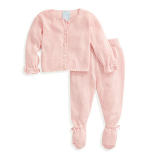 Girls Mercerized Pima Footed Pant Set