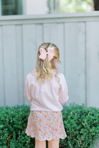 Pima Knit Betty Floral Scallop Skirt Set