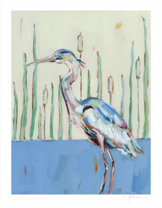 "Blue Herons II" on Paper