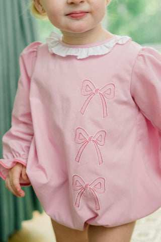 *PRE-ORDER* Girls Long-sleeve Blushing Bow Bubble