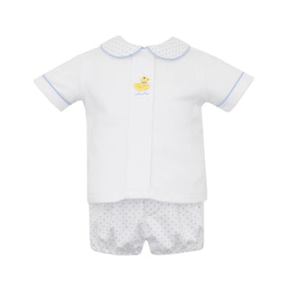 *PRE-ORDER* Boys Knit Diaper Set with Crochet Duck