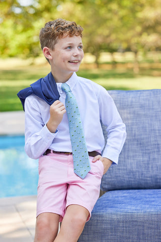 Boys Classic Twill Shorts - Light Pink