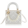 White with Pearl Chain