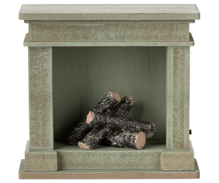 Fireplace, Miniature - Dusty Green