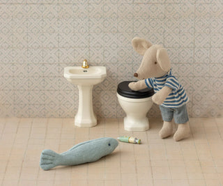 Bathroom Sink, Mouse - Off White