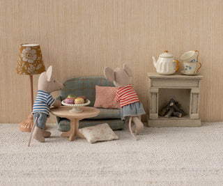 Oval Coffee Table, Mouse - Nature