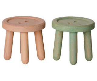 Stool Set, Mouse - Light Rose & Light Mint