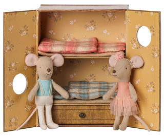 Ballet Mice in Dance Studio, Little Sister and Brother