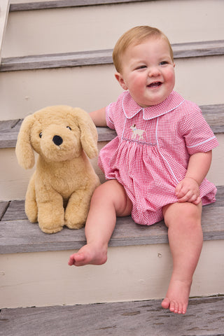 Boys Chest Smocked Bubble - Lab