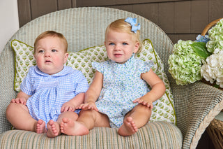 Boys Chest Smocked Bubble - Mayfair Gingham