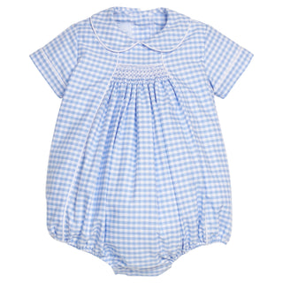 Boys Chest Smocked Bubble - Mayfair Gingham
