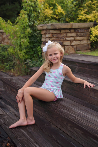 *PRE-ORDER* Collette Peplum Swimsuit - One In A Melon