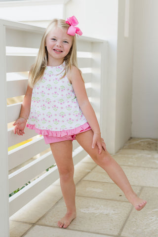 *PRE-ORDER* Poppy Pima Knit Bloomer Set - Tulips