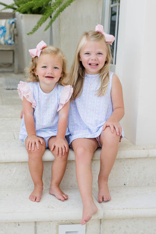 *PRE-ORDER* Blake Pima Knit Bubble - Blue Floral Scallop