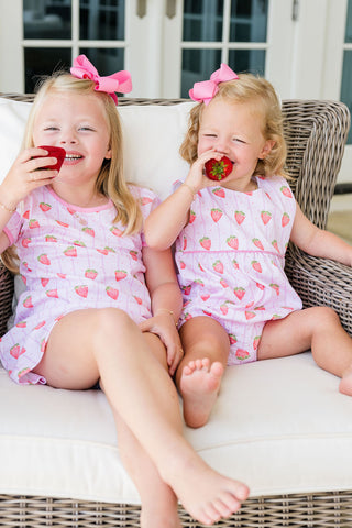 Blake Pima Knit Bubble - Strawberry Stripe